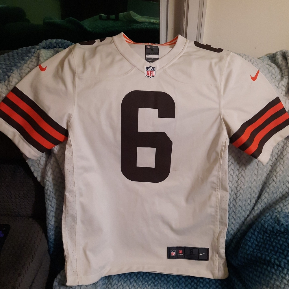 Nike NFL Cleveland Browns Baker Mayfield limited edition 1946 on field jersey